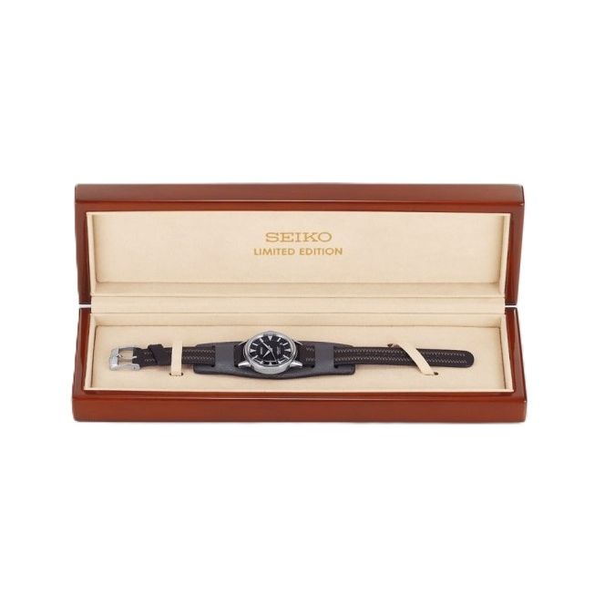 SEIKO PROSPEX Mod. 1959 ALPINIST TERRA - Ltd. Edt. 1.959 pcs in special packaging, showing leather strap and stainless steel case