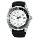 SEIKO PROSPEX Mod. DIVER'S 200M watch with black rubber strap and white dial.