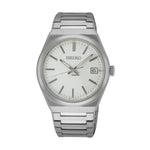 SEIKO WATCHES Mod. SUR553P1 wristwatch with stainless steel bracelet, quartz movement, sapphire dial, and official box.