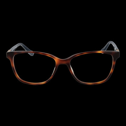 SIRALYA MOD. SIR1706 332 women's eyeglasses with a classic brown tortoiseshell frame, front view on black background.
