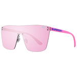 SUPERDRY MOD. SDS SUPERSYNTH 14172 unisex sunglasses in pink with clear lenses and Superdry branding on temples.