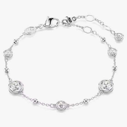 SWAROVSKI Mod. 5696079, Imber Collection bracelet with white round cut stones, rhodium plated