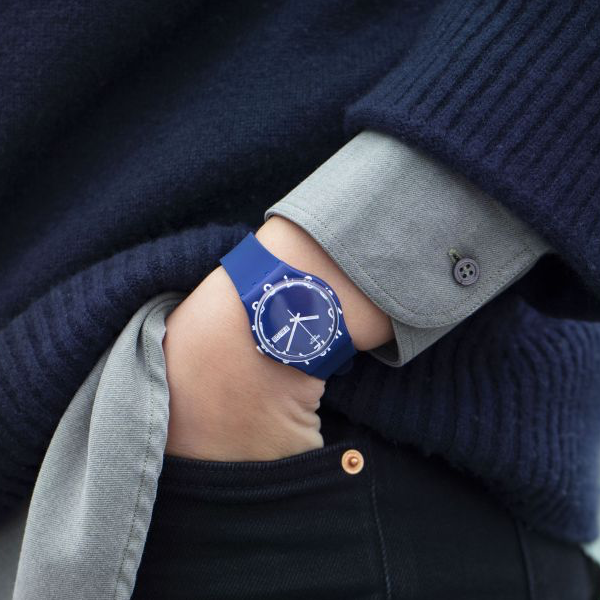 SWATCH Mod. OVER BLUE READY STOCKED WATCHES,Unisex,Wristwatch