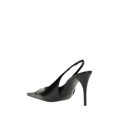 Saint Laurent Black Calf Leather Bos Taurus Pumps
