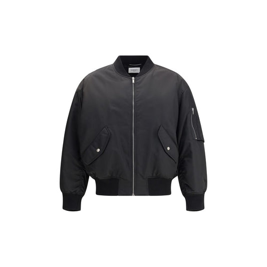 Saint Laurent Black Polyamide Bomber Saint Laurent