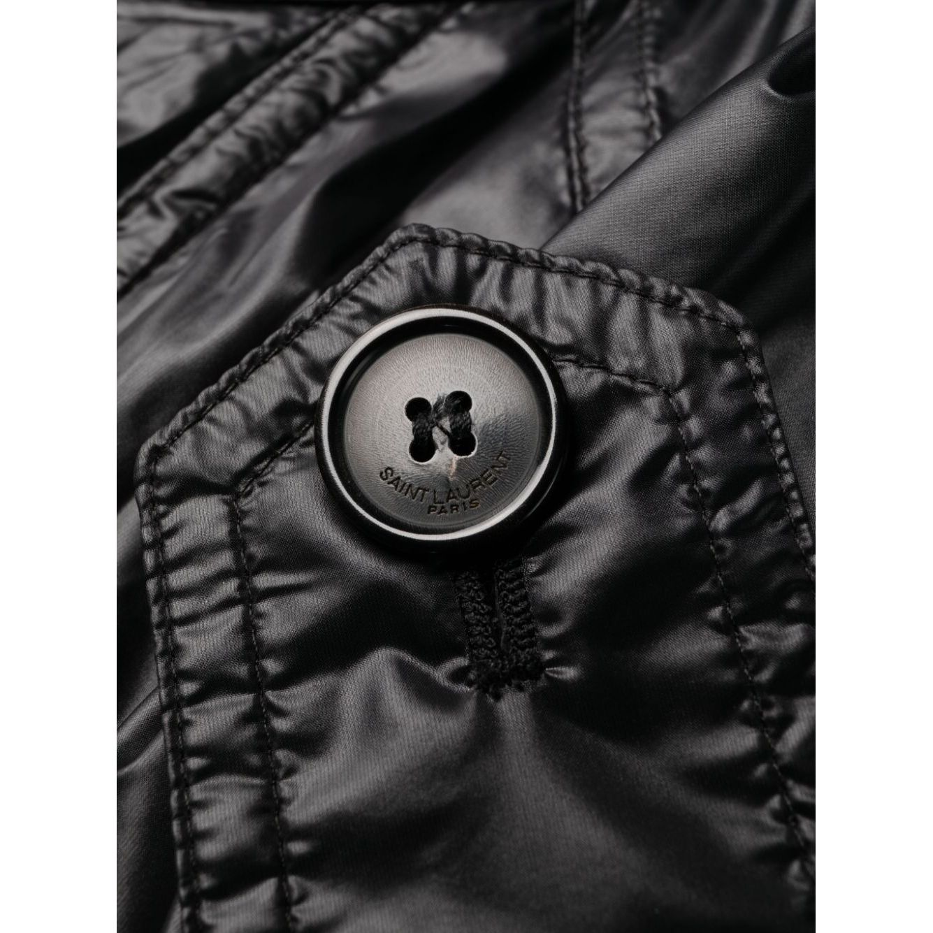 Saint Laurent shoulder-pad Oversized Trench Coat