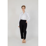 Sandro Ferrone Black Polyester Pant
