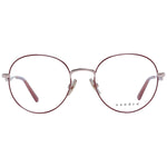 Sandro Red Women Glasses Frame with full-rim metal design and demo lenses, size 51-19-140. Includes branded case.