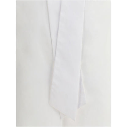 Sara Roka White Cotton Dress Shirt
