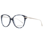 Scotch & Soda Black Women Glasses Frame with acetate round full-rim style, 53-16-145 size, demo lenses, includes branded case.
