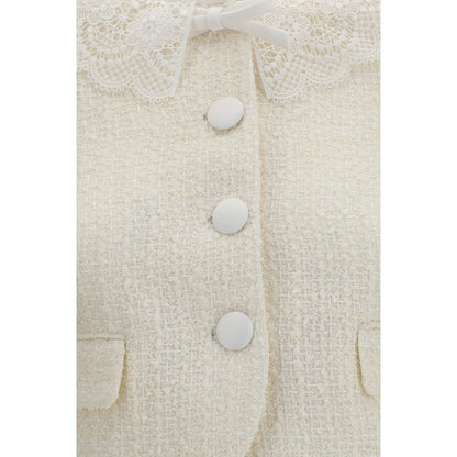 Self-Portrait Beige Polyester Full-Length Jacket