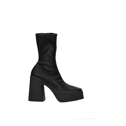 Stella McCartney Black Leather Ankle Boots Stella McCartney