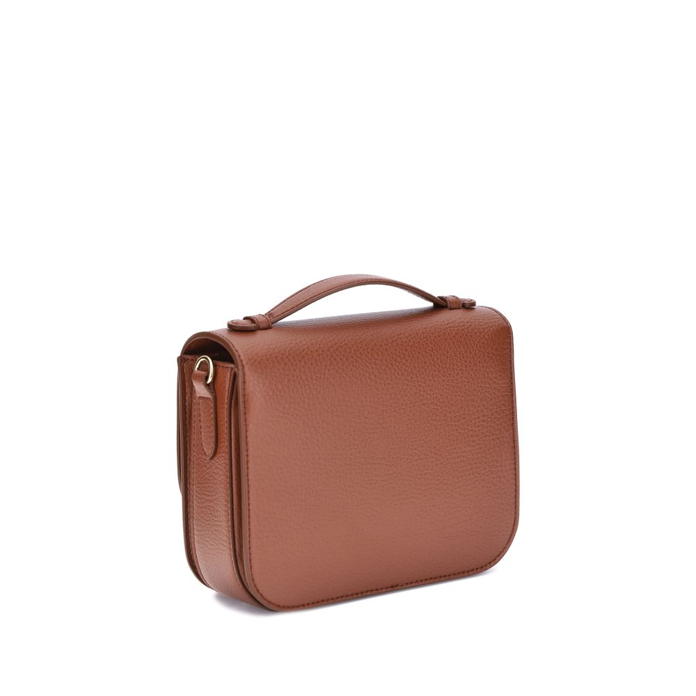 Front view with bag zipped and handles upright.