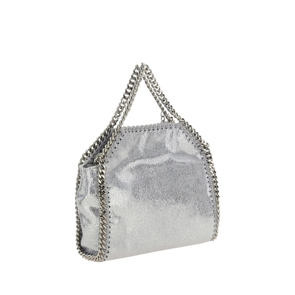 Stella McCartney Silver Tiny Shaggy Tote Shoulder Bag