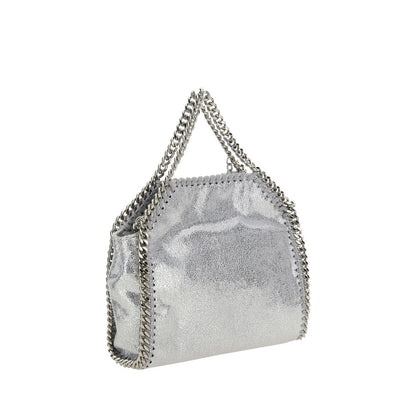 Stella McCartney Silver Tiny Shaggy Tote Shoulder Bag