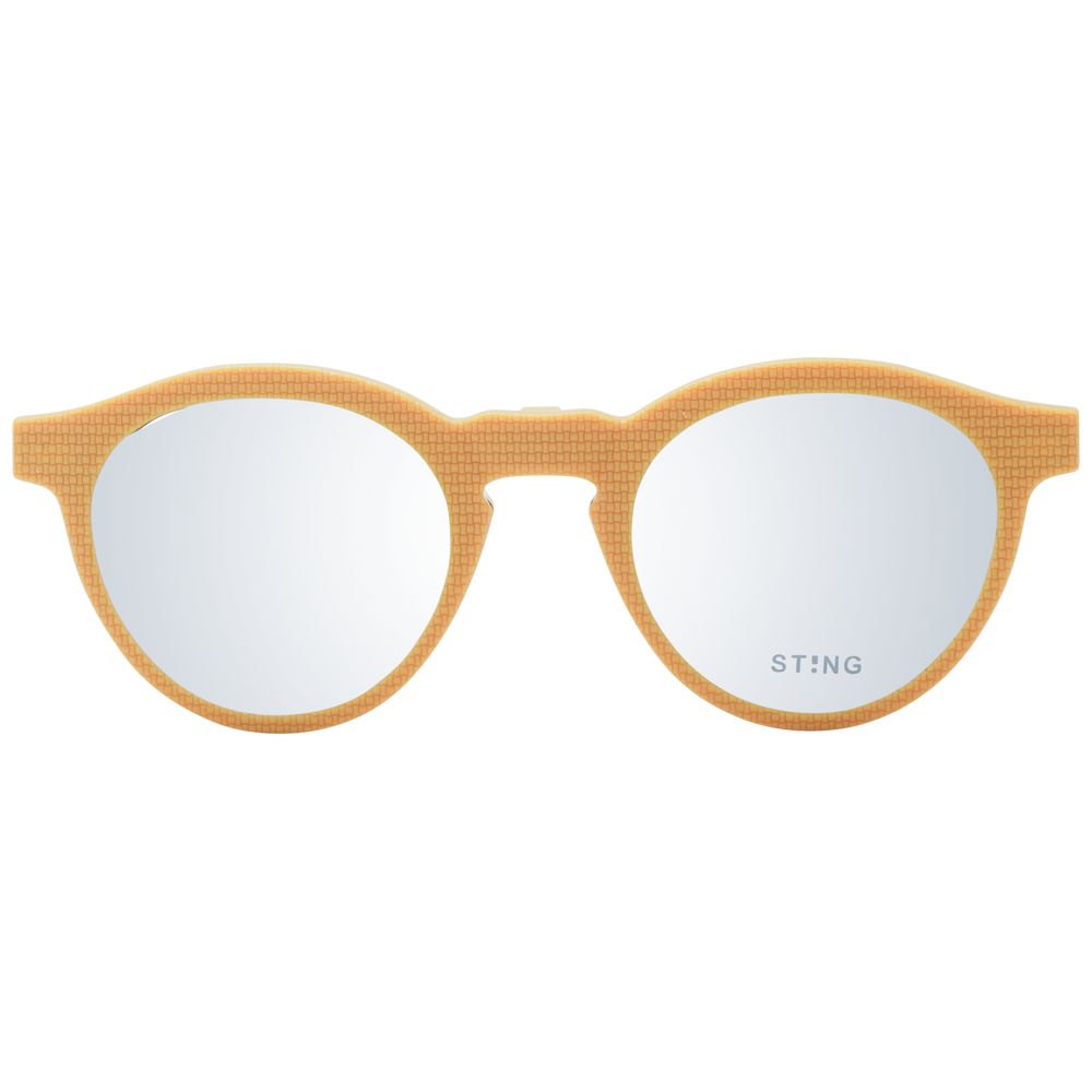 Sting Brown Unisex Glasses Frame, full-rim, acetate & plastic, polarized & mirrored lenses, 100% UVA & UVB protection.