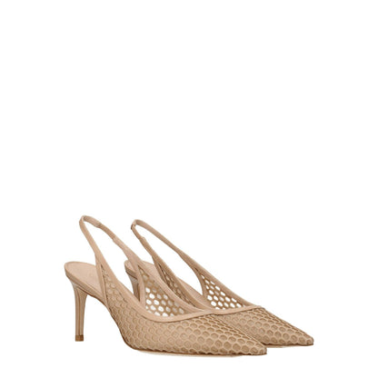 Stuart Weitzman Beige Leather Pumps