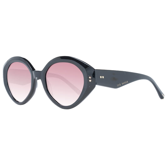 Women's sunglasses TED BAKER MOD. TB1698 51001 with round black frame and pink lenses