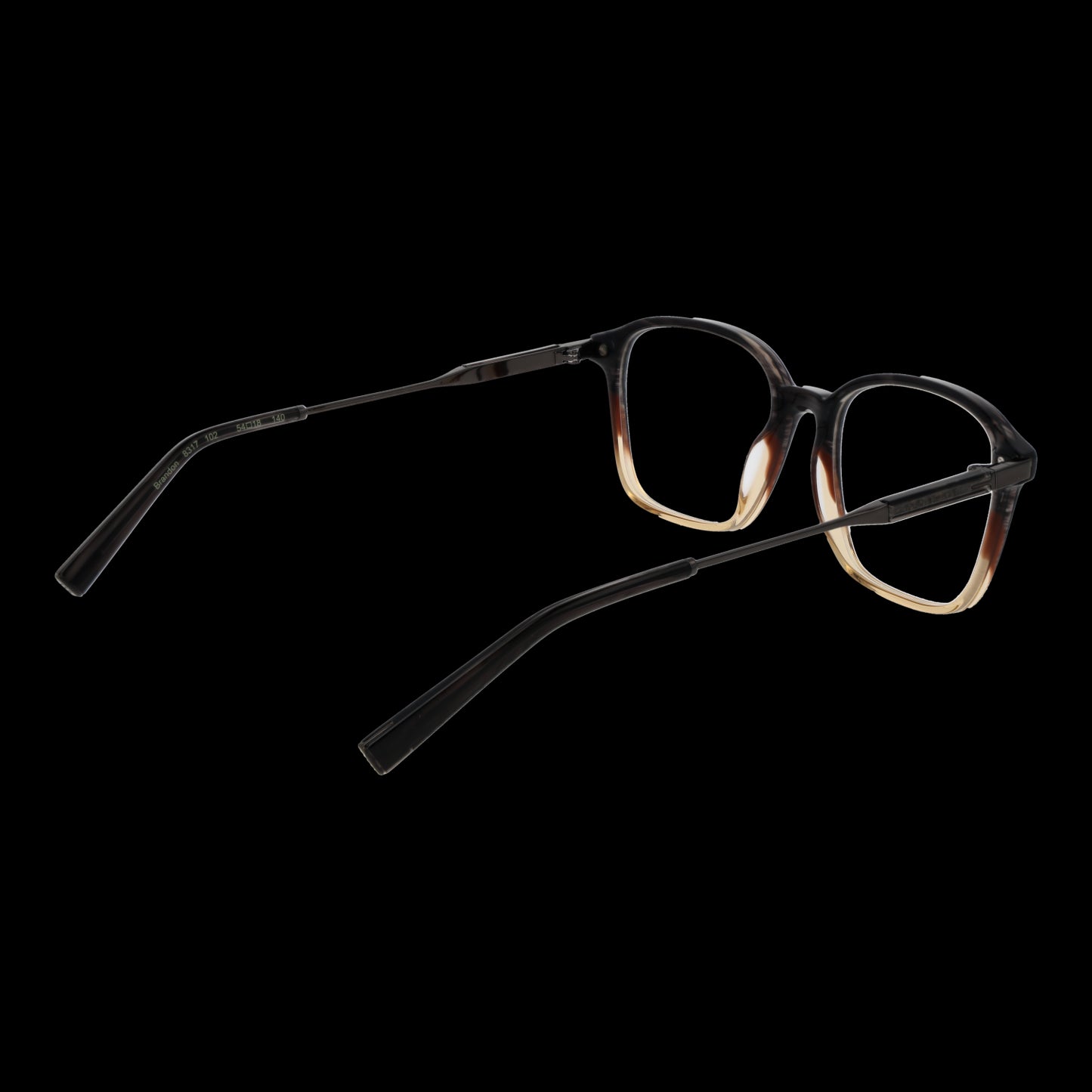 TED BAKER MOD. TB8317 54102 gent eyewear with sleek design, showcasing stylish tortoiseshell frame on black background.