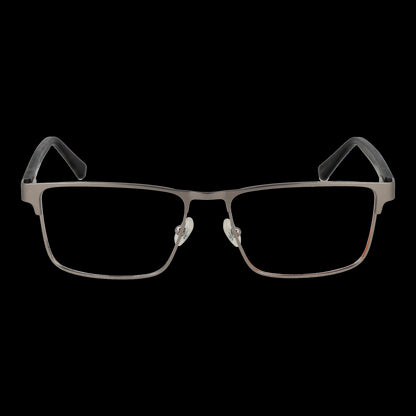 TIMBERLAND MOD. TB1783 55009 gent glasses, front view of sleek metal frame with clear lenses