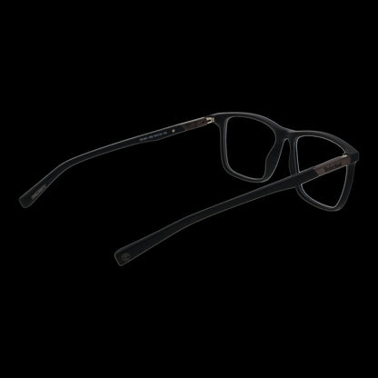 TIMBERLAND MOD. TB1801 54002 glasses for gent, back view with black frame on dark background.