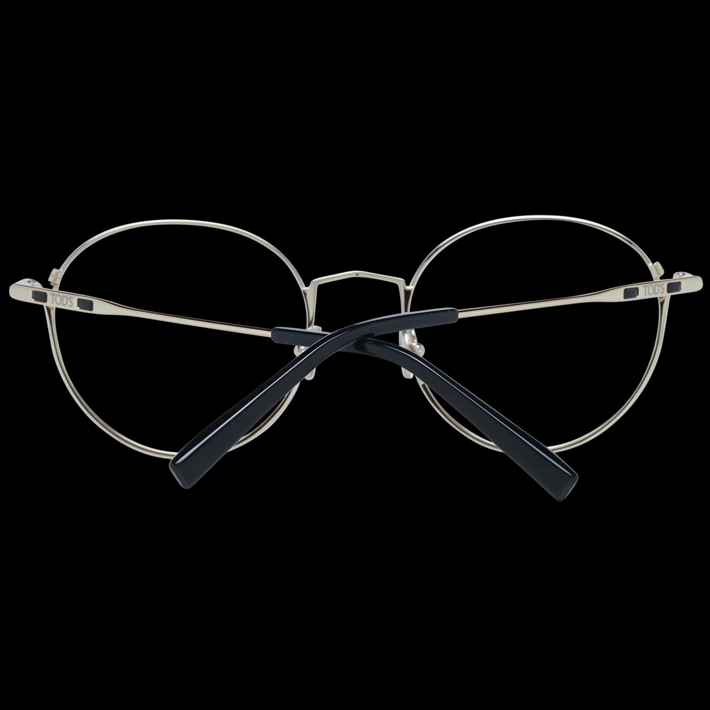 Front view of TOD'S MOD. TO5237 52002 eyeglasses for women showcasing elegant metal frame design.