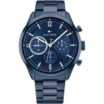 TOMMY HILFIGER MOD. MATTHEW watch featuring a sleek blue face and stainless steel band.
