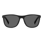 Gent's sunglasses TOMMY HILFIGER MOD. TH 2042_S with black frame and dark lenses, front view.