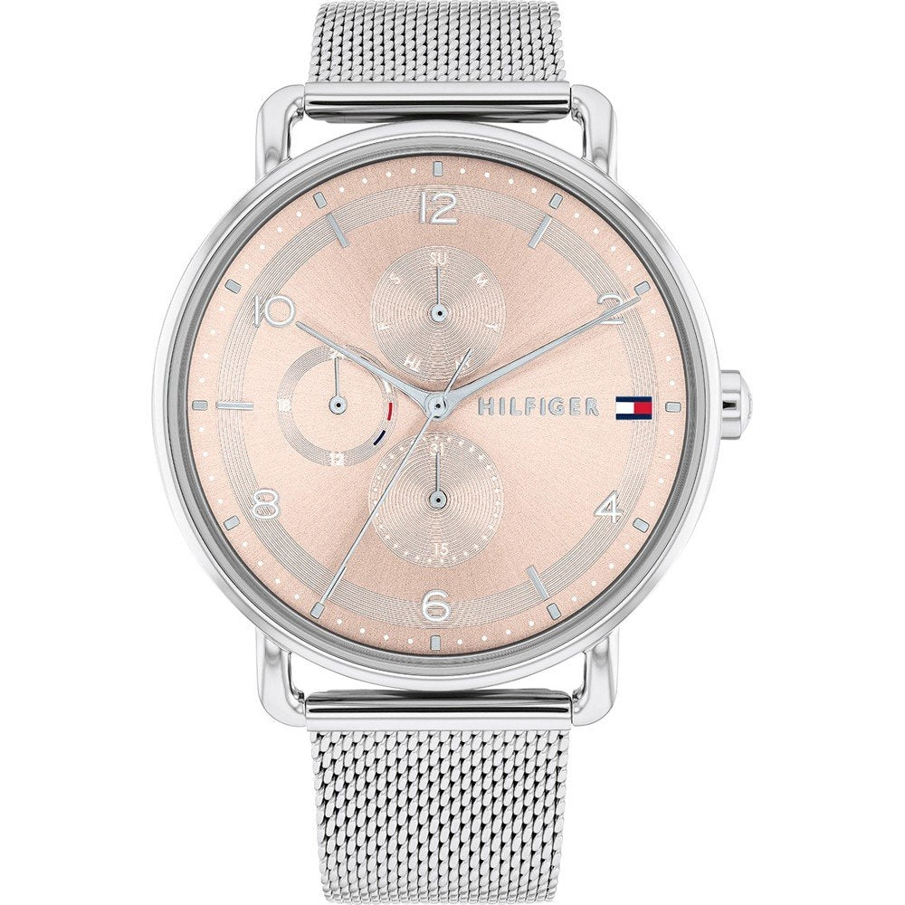 TOMMY HILFIGER Mod. 1782662 ladies watch with quartz movement, 40mm case, mineral dial, 3 ATM water resistance, bracelet style.
