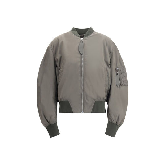 The Attico Green Polyester Bomber The Attico