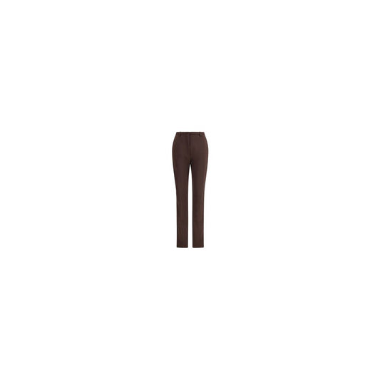 The Latest Brown Polyester Skinny Pants The Latest