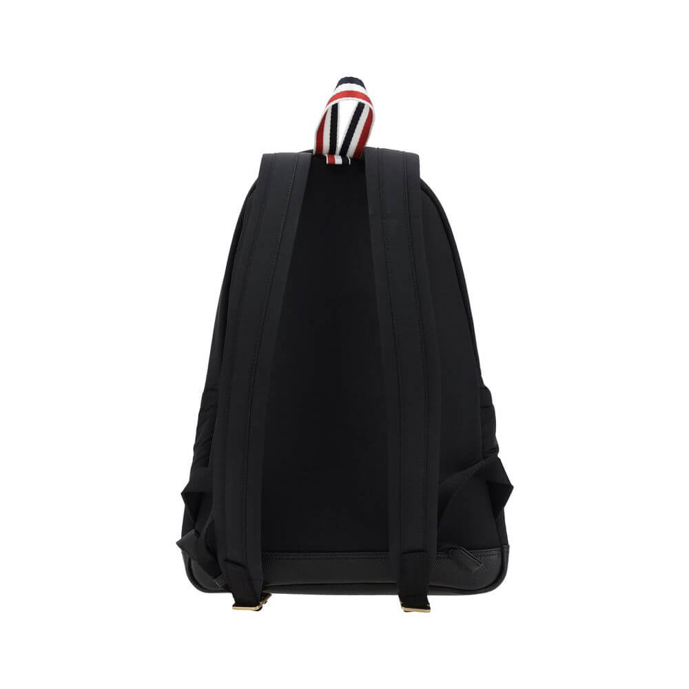 Thom Browne Black Polyester Backpack