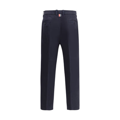 Thom Browne Blue Cotton Casual Pants