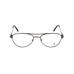 Front view of Tod's Gray Metal Frames glass model TO5006008, in metal gray with dimensions 52/17/140 mm.