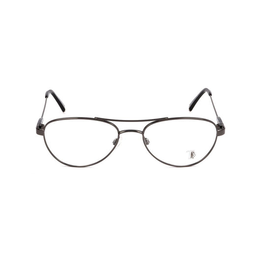 Front view of Tod's Gray Metal Frames glass model TO5006008, in metal gray with dimensions 52/17/140 mm.