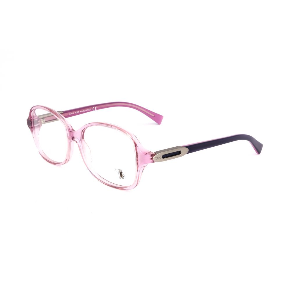 Stylish Tod's Multicolor Acetate Frames in pink with elegant design, featuring lens size 53/16/135 mm for women.