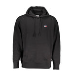 Tommy Hilfiger Black Cotton Men Sweater Hoodie