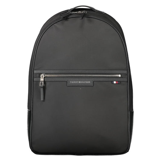 Tommy Hilfiger Black Polyester Men's Backpack