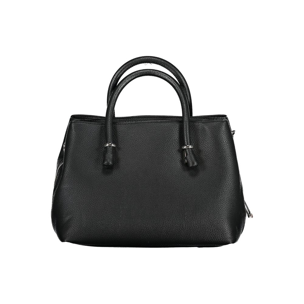 Tommy Hilfiger Black Polyurethane Women Handbag