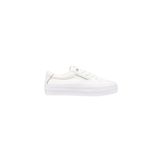 Tommy Hilfiger Cream Recycled Cotton Low Top Sneakers Tommy Hilfiger