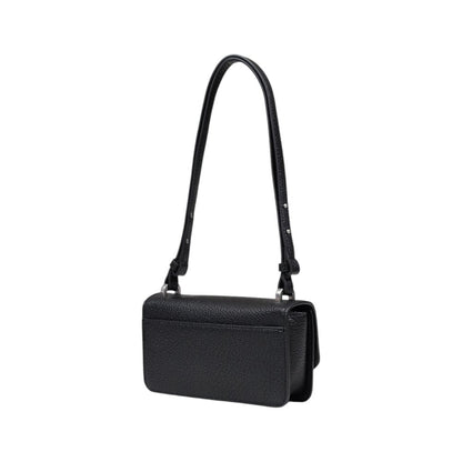 Tommy Hilfiger Jeans Black Polyethylene Handbag with adjustable strap and magnetic flap closure