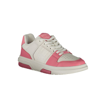 Tommy Hilfiger Pink Leather Women Sneaker
