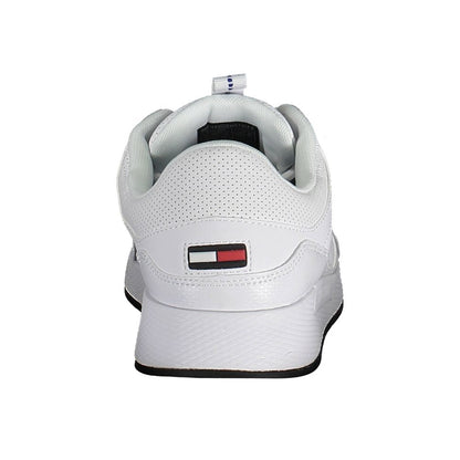 Tommy Hilfiger White Polyurethane Men Sneaker
