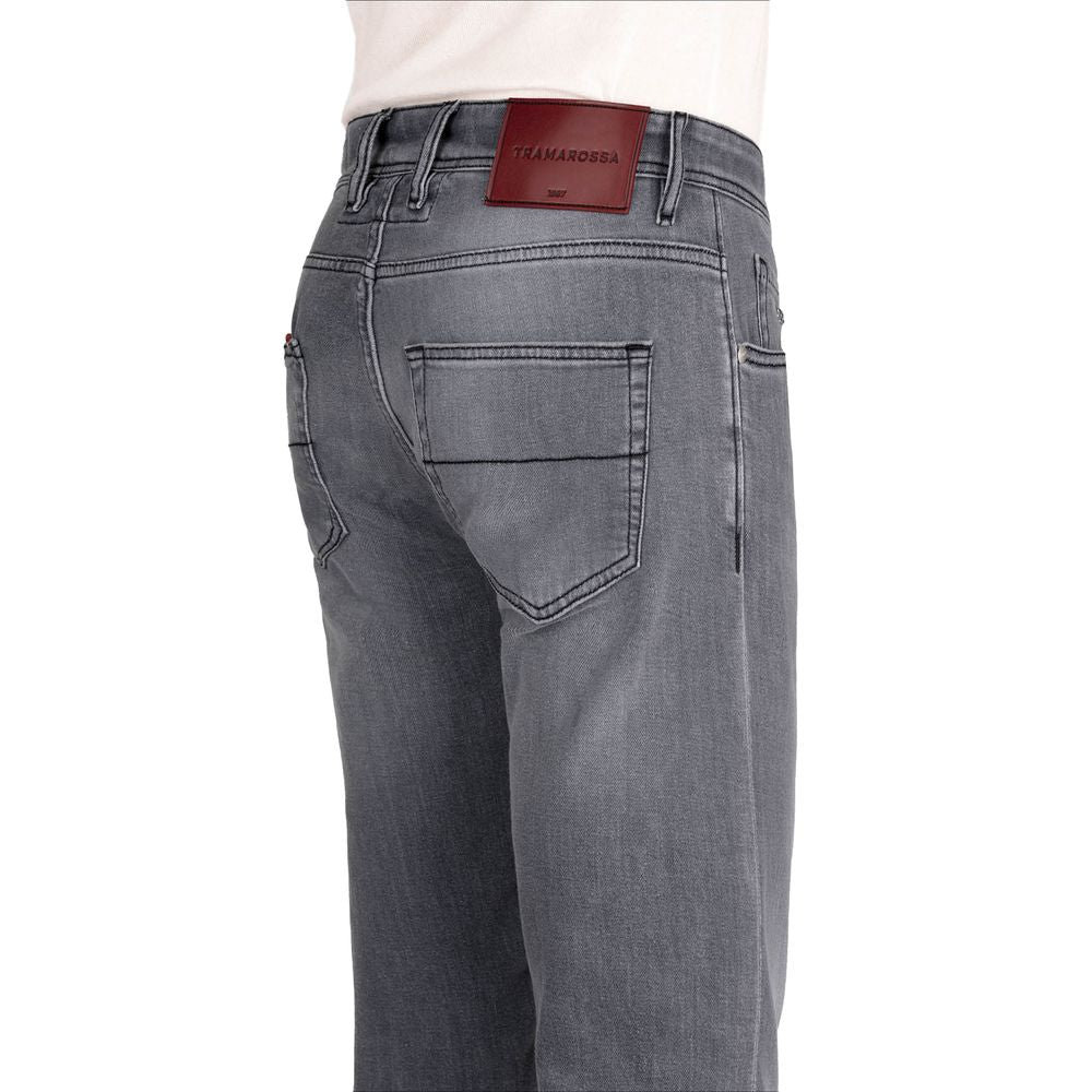 Tramarossa Gray Cotton Men Jeans