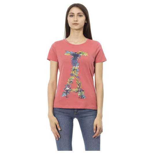 Trussardi Action Fuchsia Cotton Tops & T-Shirt 1728,67465543840,Clothing,Fuchsia,L,M,New with tags,T-Shirts - Clothing,T-Shirts - T-Shirts - Clothing,Tops & T-Shirts - Women - Clothing,Trussardi Action,Women,Women - Clothing
