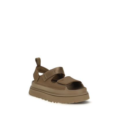 UGG Brown Recycled Polyester Flat Sandals 1728,72470364320,Brown,EU36/US6,EU37/US7,EU38/US8,EU39/US9,EU40/US10,EU41/US11,Flat - Sandals - Shoes,New with tags,Sandals - Shoes,Shoes,UGG,Women