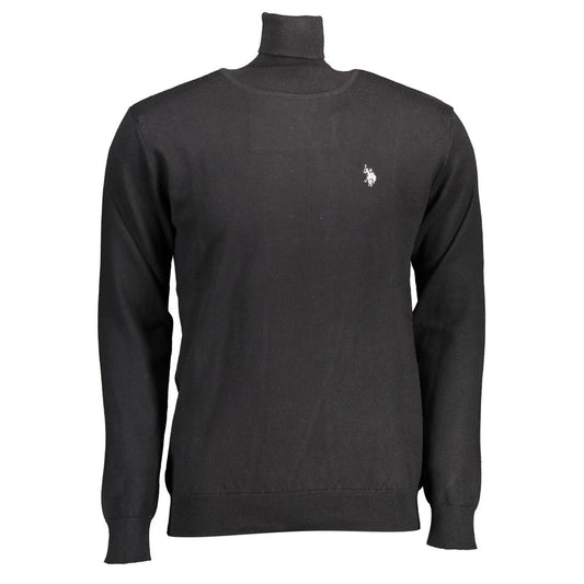 U.S. POLO ASSN. Black Cotton Men's Turtleneck Sweater U.S. POLO ASSN.
