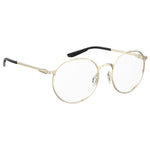 Under Armour Gold Metal Frames UA5048G3YGF21 unisex glasses with 52/19/140 mm dimensions, in golden metal.
