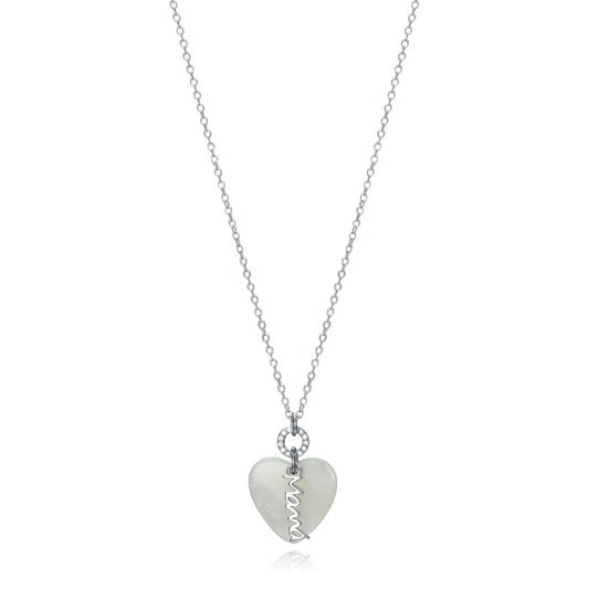 VICEROY JEWELS Mod. 13055C000-90 lady necklace, silver heart pendant, quartz analog, water resistant, official packaging.