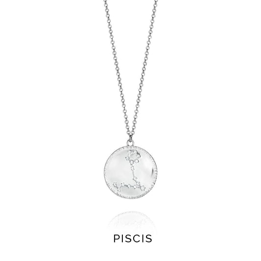 VICEROY JEWELS Mod. 61014C000-38P silver Pisces constellation necklace, quartz analog, 5 ATM, 32 mm case, official packaging